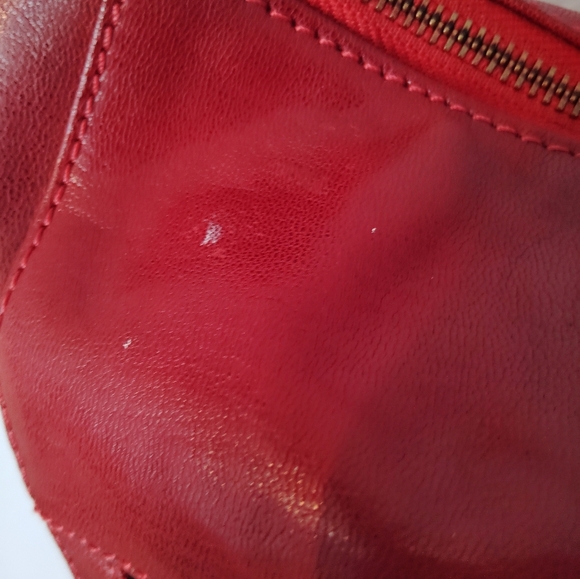 GC By Gianni Conti Genuine Leather Vera Pelle Red Handbag - Picture 6 of 16